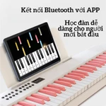 ĐÀN PIANO ĐIỆN 61 PHÍM GẤP GỌN – KẾT NỐI BLUETOOTH,TẶNG CON MÓN QUÀ KHỞI ĐẦU ÂM NHẠC – ĐÀN PIANO MINI GẤP ĐƯỢC — ảnh 6