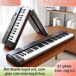 ĐÀN PIANO ĐIỆN 61 PHÍM GẤP GỌN – KẾT NỐI BLUETOOTH,TẶNG CON MÓN QUÀ KHỞI ĐẦU ÂM NHẠC – ĐÀN PIANO MINI GẤP ĐƯỢC — ảnh 1