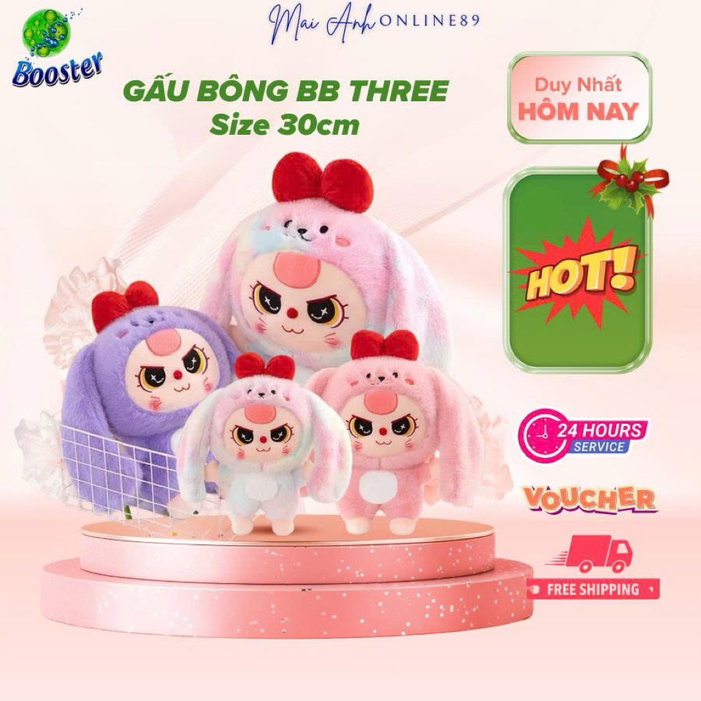 Gấu Bông Baby Three hot trend 2025 Full màu