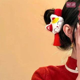 Set 2 kẹp mèo thần tài may mắn thích hợp lễ tết