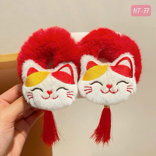 Set 2 kẹp mèo thần tài may mắn thích hợp lễ tết