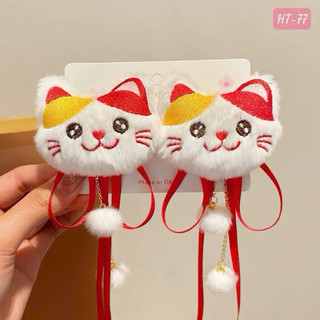 Set 2 kẹp mèo thần tài may mắn thích hợp lễ tết