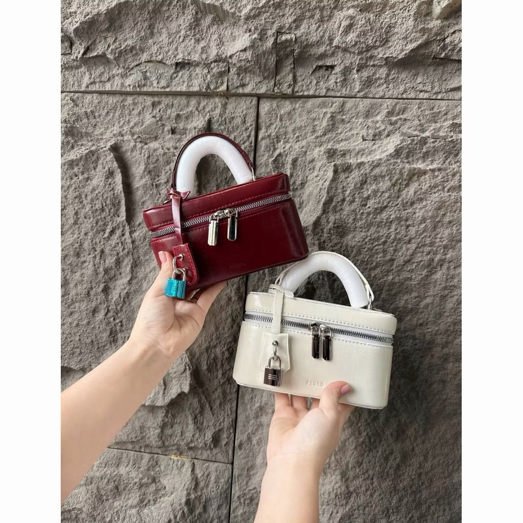 Túi cốp nữ cốp dẹt size 18cm da mềm mịn nhiều màu