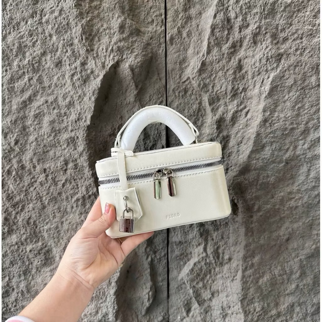 Túi cốp nữ cốp dẹt size 18cm da mềm mịn nhiều màu