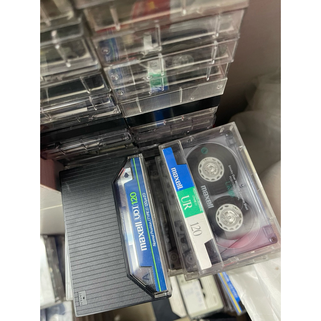Combo 5 Băng Cassette Nhật 120 Phút, Sony, TDK, Maxell, Axia và 1 Số hãng khác như hình