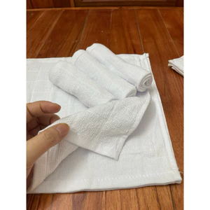 Khăn lau cotton loại dày, không xổ lông khi lau, thấm hút nhanh