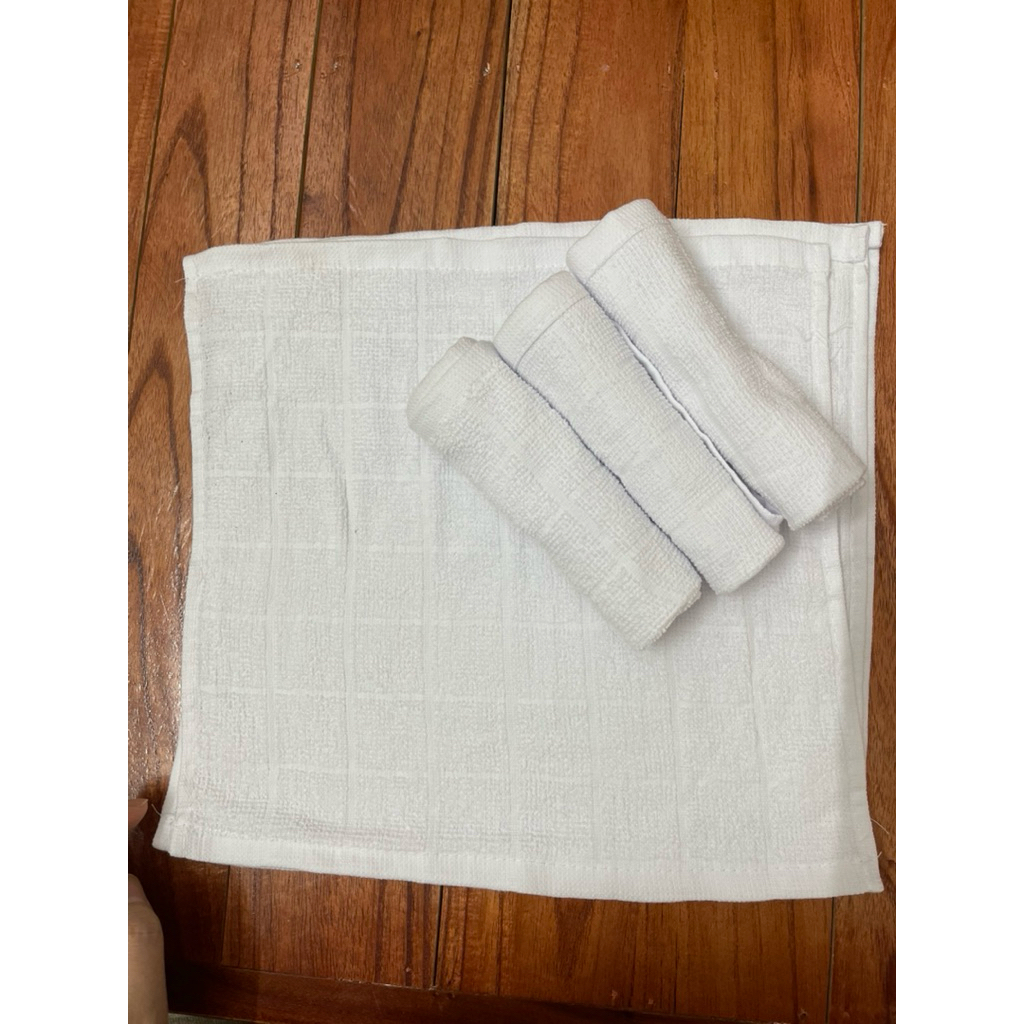 Khăn lau cotton loại dày, không xổ lông khi lau, thấm hút nhanh