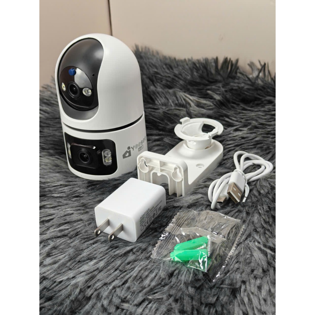 Camera Wifi Yoosee 2 Mắt Trong Nhà Xoay 360 Độ Có Màu Ban Đêm - Hỗ Trợ Đàm Thoại 2 Chiều Tiện Dụng