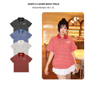 Áo Polo Sọc Lover GUPO Thun Cotton Premium 280gsm Form Boxy Unisex Local Brand – PLS02