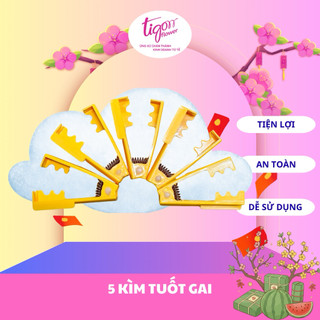 5 KÌM TUỐT GAI HOA HỒNG (Nhựa) - Màu ngẫu nhiên