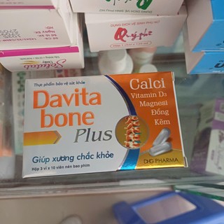 =>  SẢN PHẨM BỔ SUNG CALCI VÀ KHOÁNG CHẤT CHO CƠ THỂ DAVITA BONE PLUS.Chính hãng DHG Pharma