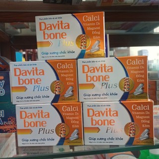 =>  SẢN PHẨM BỔ SUNG CALCI VÀ KHOÁNG CHẤT CHO CƠ THỂ DAVITA BONE PLUS.Chính hãng DHG Pharma