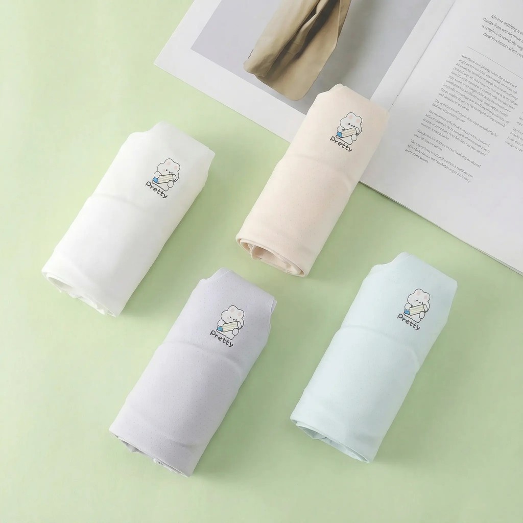 áo lót cho bé gái, không viền không đường may nhẹ nhàng mát mướt, thiết kế cổ tim điệu đà nữu tính 6807