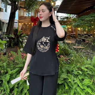 5Nút Sò Lụa Hiếu Mango Cao Cấp Nữ# Đồ Bộ Nữ#Jacket Top Kem Dress Women # Đồ Lam Đi Chùa