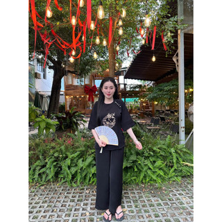 5Nút Sò Lụa Hiếu Mango Cao Cấp Nữ# Đồ Bộ Nữ#Jacket Top Kem Dress Women # Đồ Lam Đi Chùa
