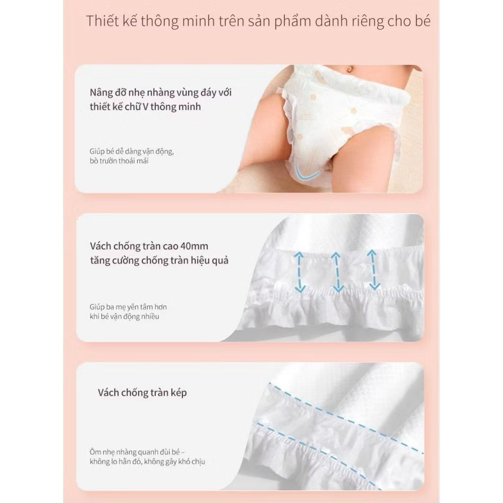 Bỉm Magic Soft Nhật Bản Cao Cấp – Bỉm Dán & Bỉm Quần Siêu Mỏng Thấm Hút Tốt, Đủ Size NB–XXXL