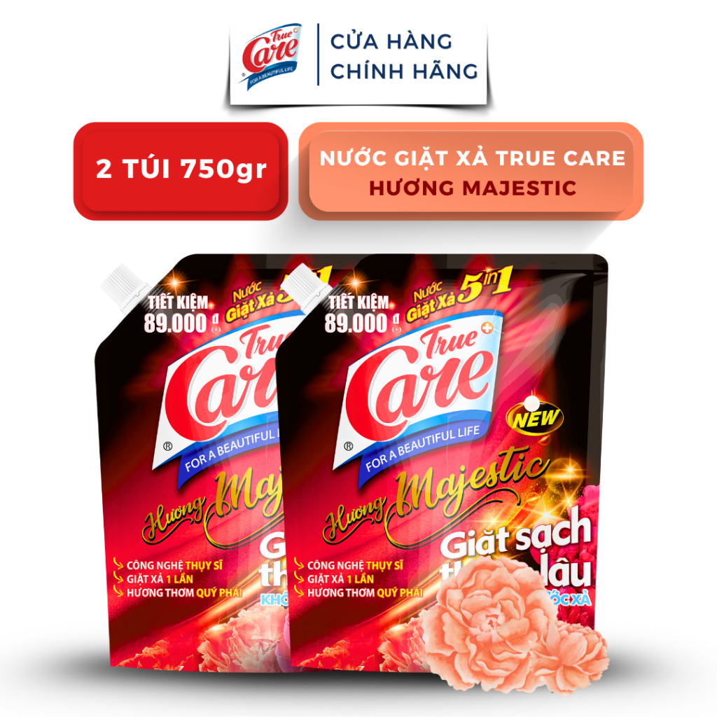 [HD] Túi Nước GIặt Xả True Care 5in1 750gr