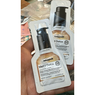 [2 ml]Dầu dưỡng tóc detox giảm gãy rụng phục hồi tóc bóng mượt sample gói 2ml