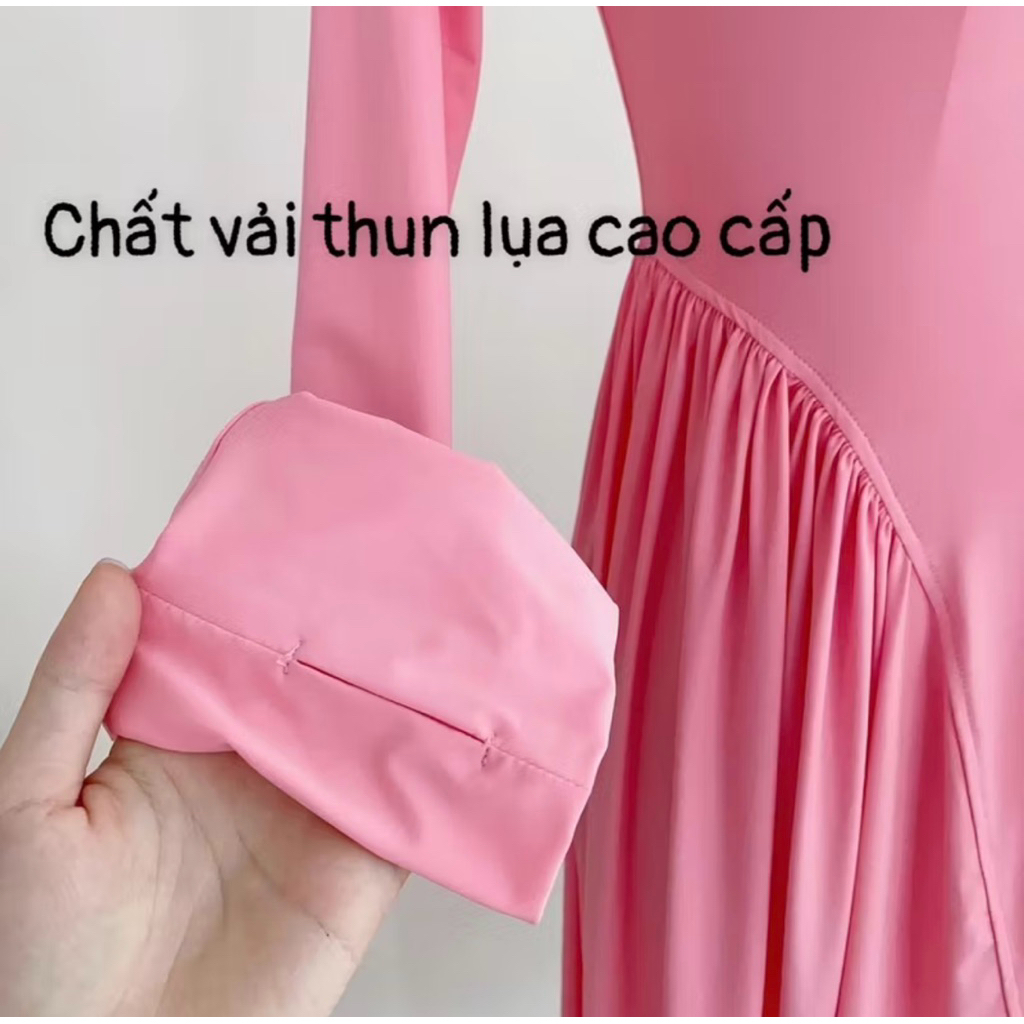 [Áo 1 lớp ] Áo chống nắng nữ dáng dài su lạnh cao cấp chất mát dày dặn chống tia UV tốt .