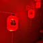 Dây Đèn LED Lồng Đèn Đỏ 5m 12 - 16 Quả Trang Trí Tết Dùng Điện 220v Ánh Sáng May Mắn An Toàn dây đèn led lồng đèn đỏ 491