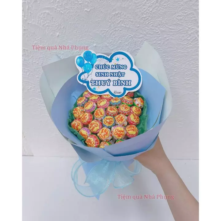 Bó Hoa Kẹo Mút Nhiều Tone Màu, Quà Tặng Sinh Nhật Người Yêu Bạn Thân Đẹp Độc Lạ, Set Quà Tặng 8/3 20/10 Giá Rẻ