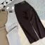 YURI JEANS -(Mã1410 )Quần Jean Nữ Ông Suông Màu Nâu Choco - Nâu Tây - Xám Thời Trang Mã1410