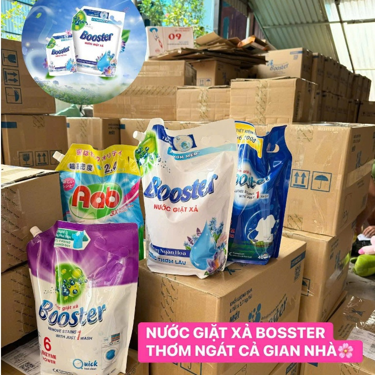 Nước giặt xả Booster 2in1 Giặt sạch hơn, thơm lâu, mềm vải - Hàng chính hãng