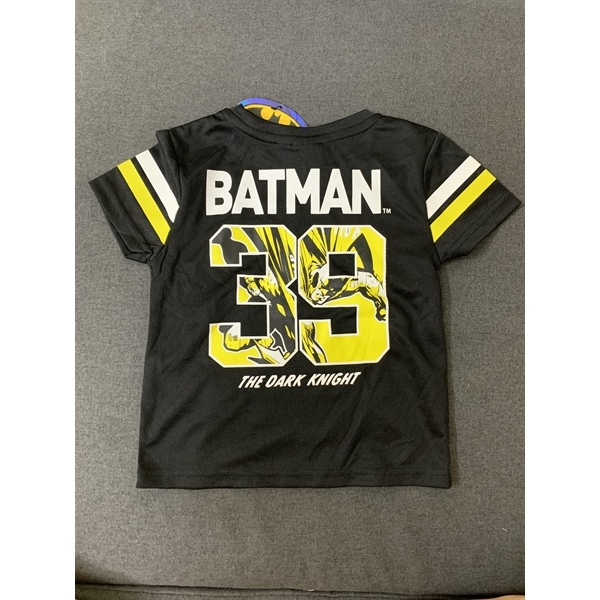 Áo Phông Thể Thao Bé Trai Batman Chất Thun Lưới Thoáng Mát, Năng Động