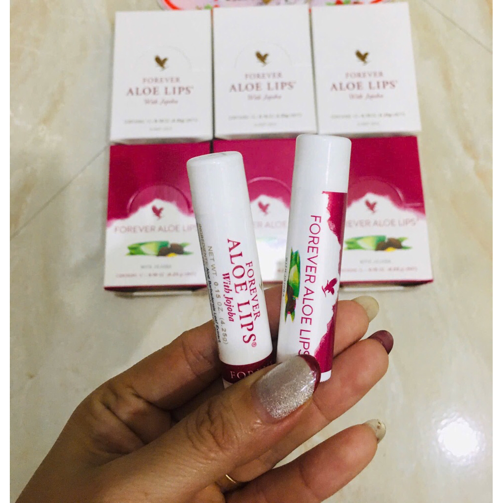 Son Dưỡng Môi (có tem phụ)  #022Flp. Aloe Lips with Jojoba. Giữ Ẩm, Làm Mềm, Dưỡng Hồng Môi Tự Nhiên. 4.25g