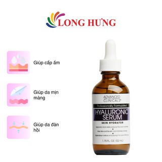 Tinh chất cấp ẩm sâu Advanced Clinicals Hyaluronic Serum (52ml)
