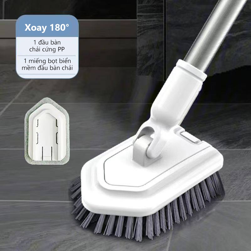 Cây Chà Sàn Nhà Tắm Đa Năng 2 Trong 1, GREENSINDOOR Chổi Cọ Sàn Gạt Nước Phòng Tắm Nhà Vệ Sinh Lau Kính Tiện Dụng | BigBuy360 - bigbuy360.vn