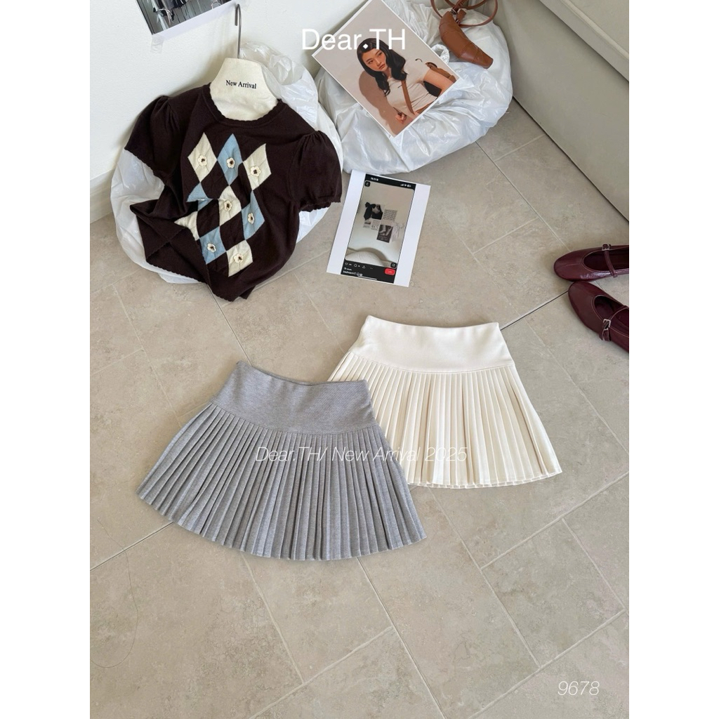 [𝐒𝐮𝐙𝐲] Chân Váy Dạ Nỉ Xếp Li QCCC Loại 1