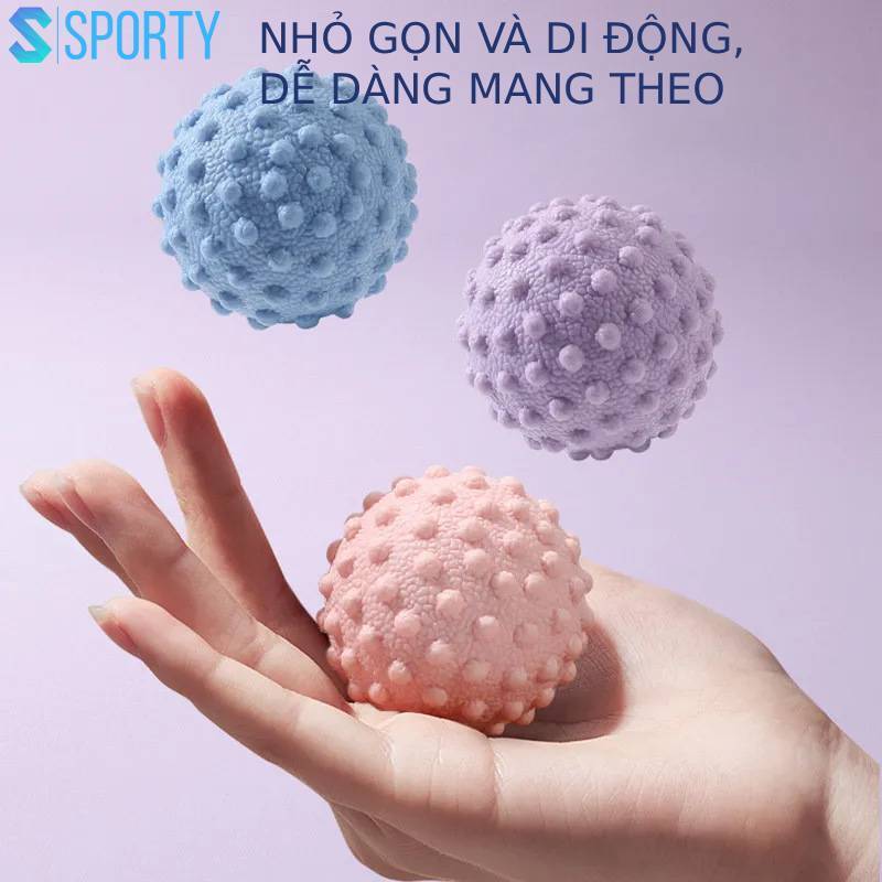 Bóng massage 3D silicon cao cấp, giúp thư giãn cơ vai, cổ, eo, lưng, bắp chân SPORTY YGB38