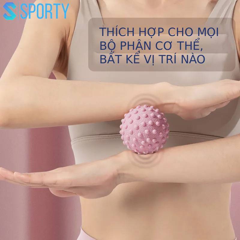 Bóng massage 3D silicon cao cấp, giúp thư giãn cơ vai, cổ, eo, lưng, bắp chân SPORTY YGB38