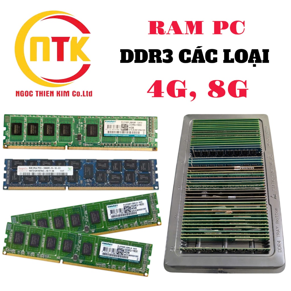 RAM PC DDR3 8G, 4G KHÔNG TẢN | Shopee Việt Nam