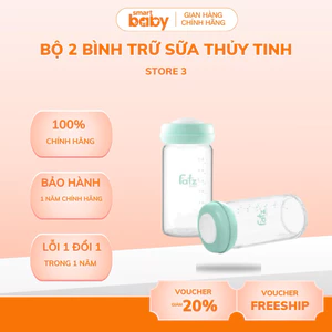 BỘ 2 BÌNH TRỮ SỮA THỦY TINH AN TOÀN CHO BÉ STORE 3
