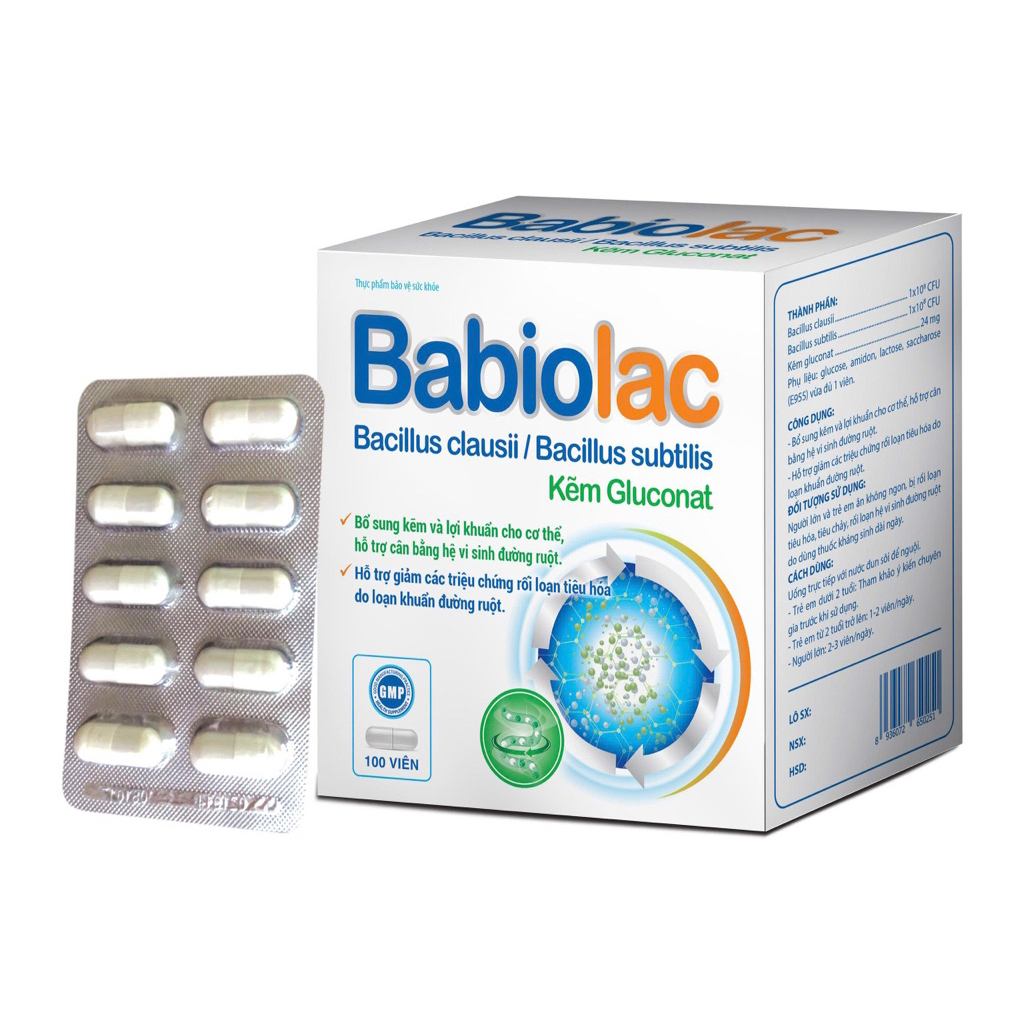 Men tiêu hóa Babiolac 100 viên