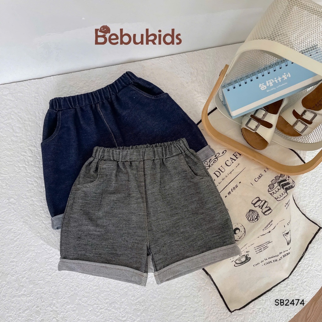 Bộ polo cộc tay Care Try Bebukids thiết kế bo tay dệt viền dành cho bé trai 8-21kg