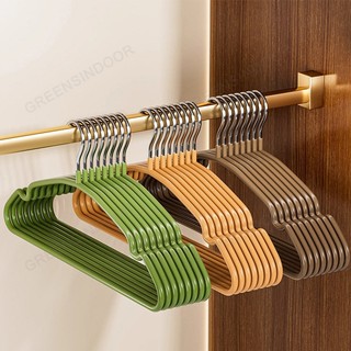 GREENSINDOOR Móc Treo Quần Áo Nhựa thông Móc phơi quần áo Chống Trượt Thiết kế rãnh 10/30/50PCS