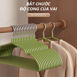 GREENSINDOOR Móc Treo Quần Áo Nhựa thông Móc phơi quần áo Chống Trượt Thiết kế rãnh 10/30/50PCS