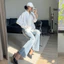 SM039 - Áo sơ mi nữ form rộng oversize chất linen cao cấp