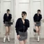 Chân váy mini skirt có quần trong B S K* dư xịn