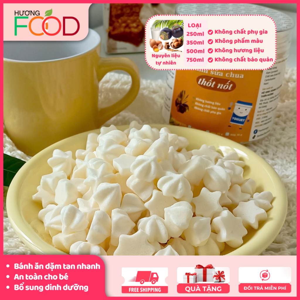 Bánh ăn dặm dinh dưỡng cho bé 9M+, bánh sữa chua thốt nốt bổ sung vitamin và khoáng chất | HƯƠNG FOOD