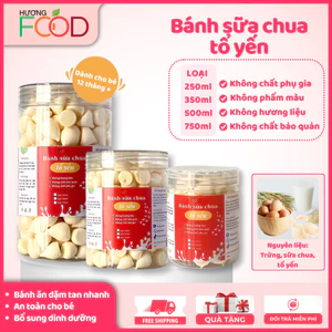 Bánh ăn dặm sữa chua tổ yến, bổ sung dinh dưỡng cho bé 12M+ không chất bảo quản | HƯƠNG FOOD