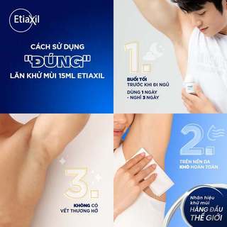 Lăn Khử Mùi EtiaXil Detranspirant Traitement Roll-On (15ml)