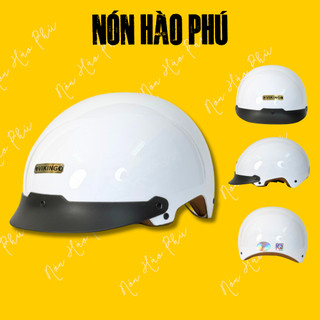 Mũ bảo hiểm CHÍNH HÃNG VIKING04 TRÒN CIRCLE nam nữ, nón bảo hiểm gáo ABS đạt chuẩn nửa đầu, lót nâu cao cấp ảnh 4