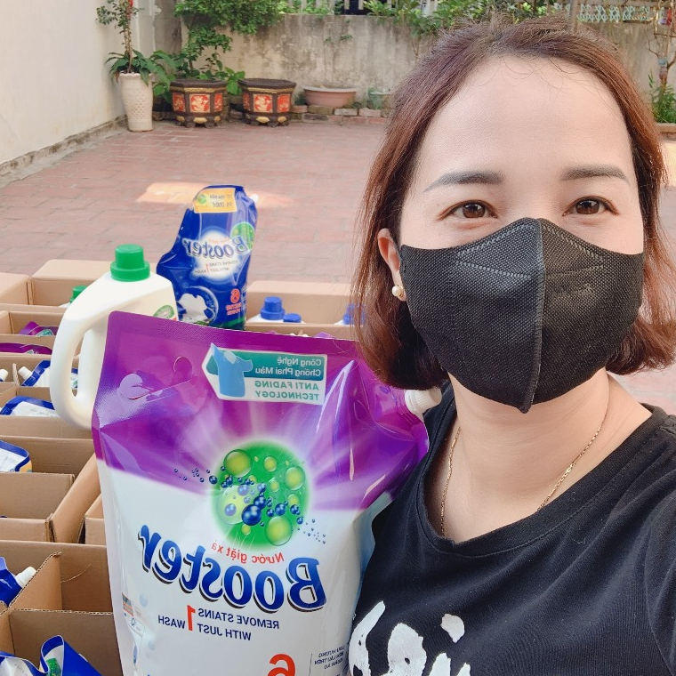 Combo 2 túi Nước giặt xả Booster hương nắng mai túi 3.2Kg, Lưu hương, sạch khuẩn, mềm sợi vải