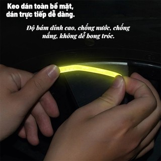 Tem Phản Quang Dán Mâm Xe Ô Tô Xe Máy SPORT – Bộ 20 Miếng Decal Phản Quang Bánh Xe An Toàn Ban Đêm