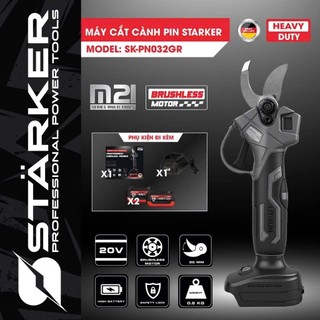 Máy cắt tỉa cành dùng pin Starker, kéo cắt cây động cơ không chổi than siêu khỏe cho nghề làm vườn cây cảnh