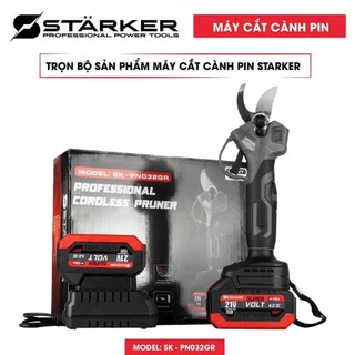 Máy cắt tỉa cành dùng pin Starker, kéo cắt cây động cơ không chổi than siêu khỏe cho nghề làm vườn cây cảnh